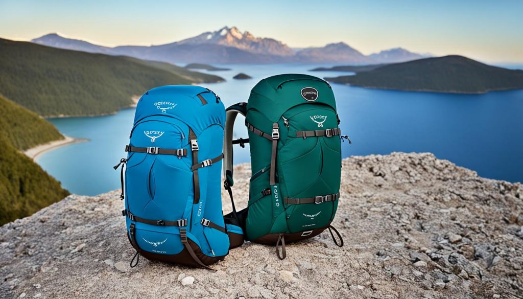 Osprey Fairview 40 and Osprey Porter 46 minimalist travel backpacks