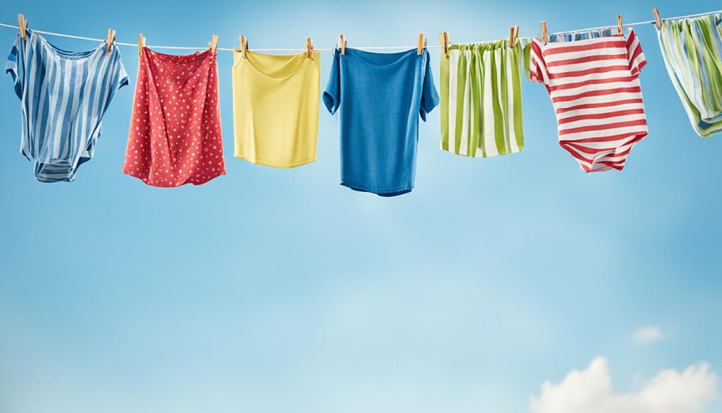 air drying clothes