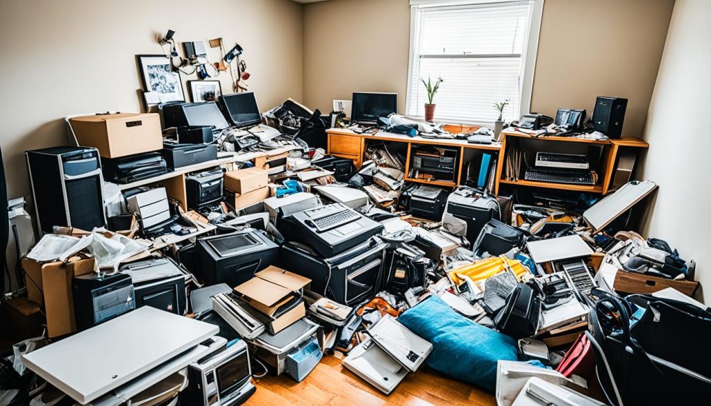 decluttering rooms