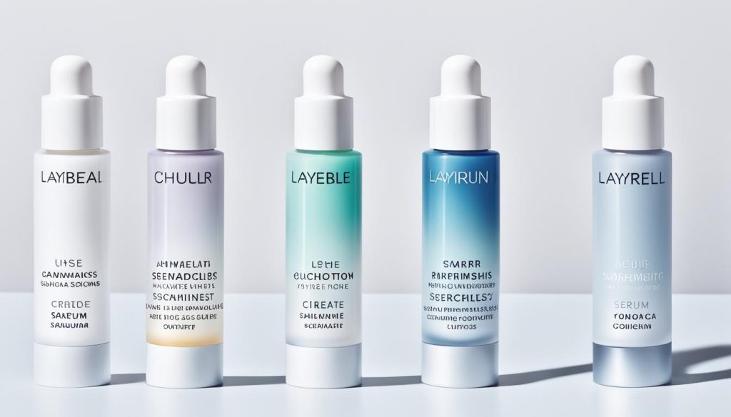 layering minimalist skincare serums