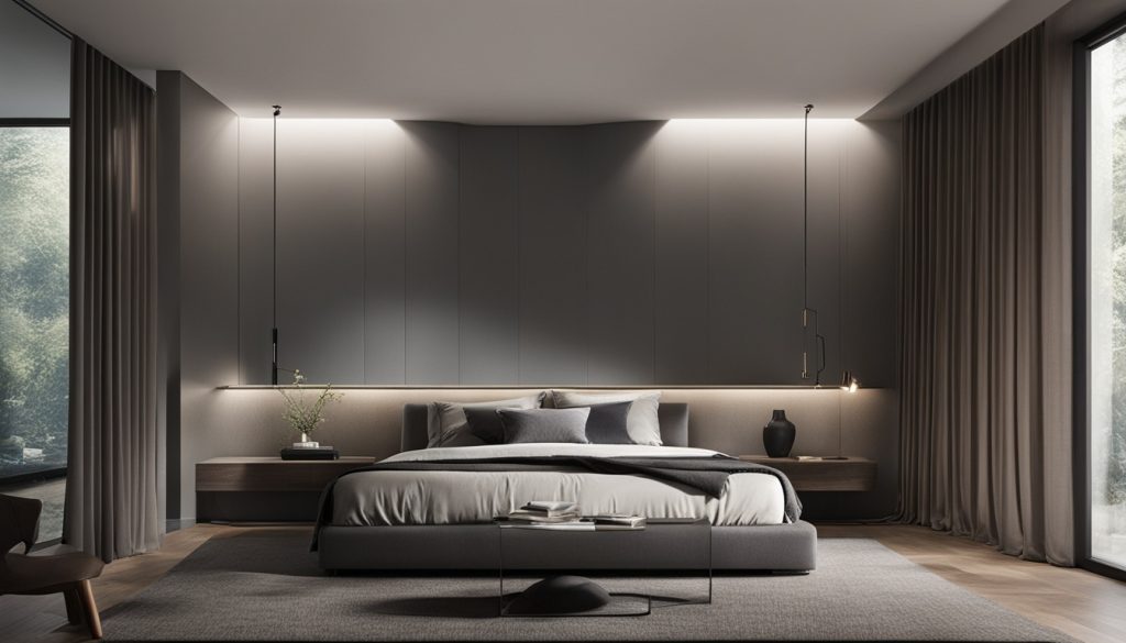 masculine minimalist bedroom design