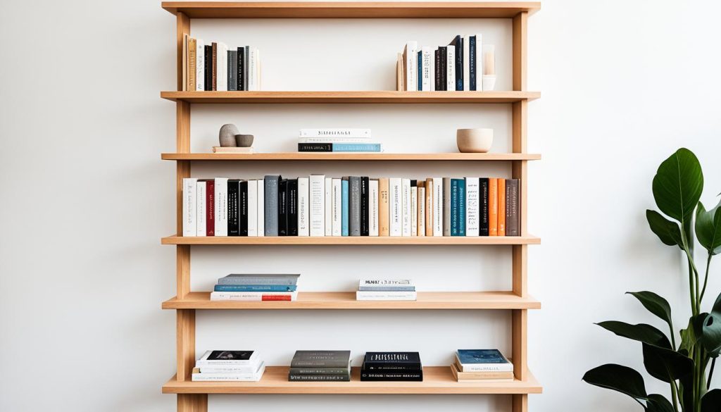 minimalist bookshelf