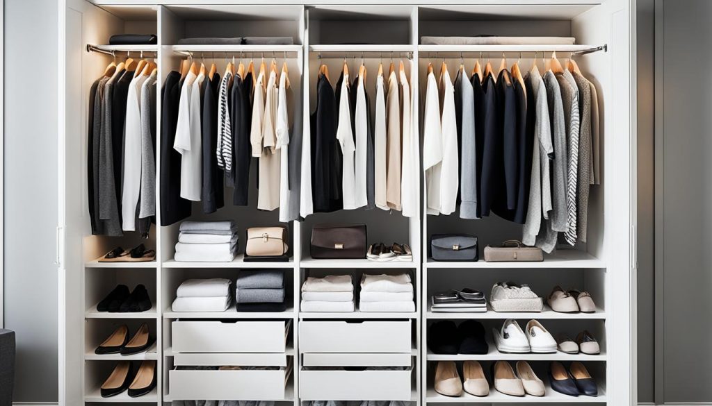 streamlined wardrobe